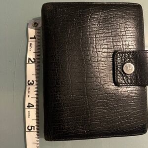 Gucci black mini binder/card holder